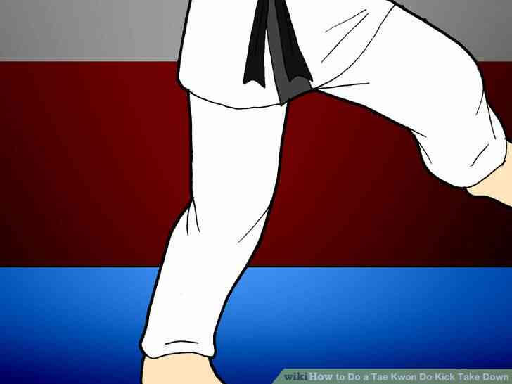 Image intitulée Faire un Tae Kwon Do Coup de Prendre vers le Bas de l